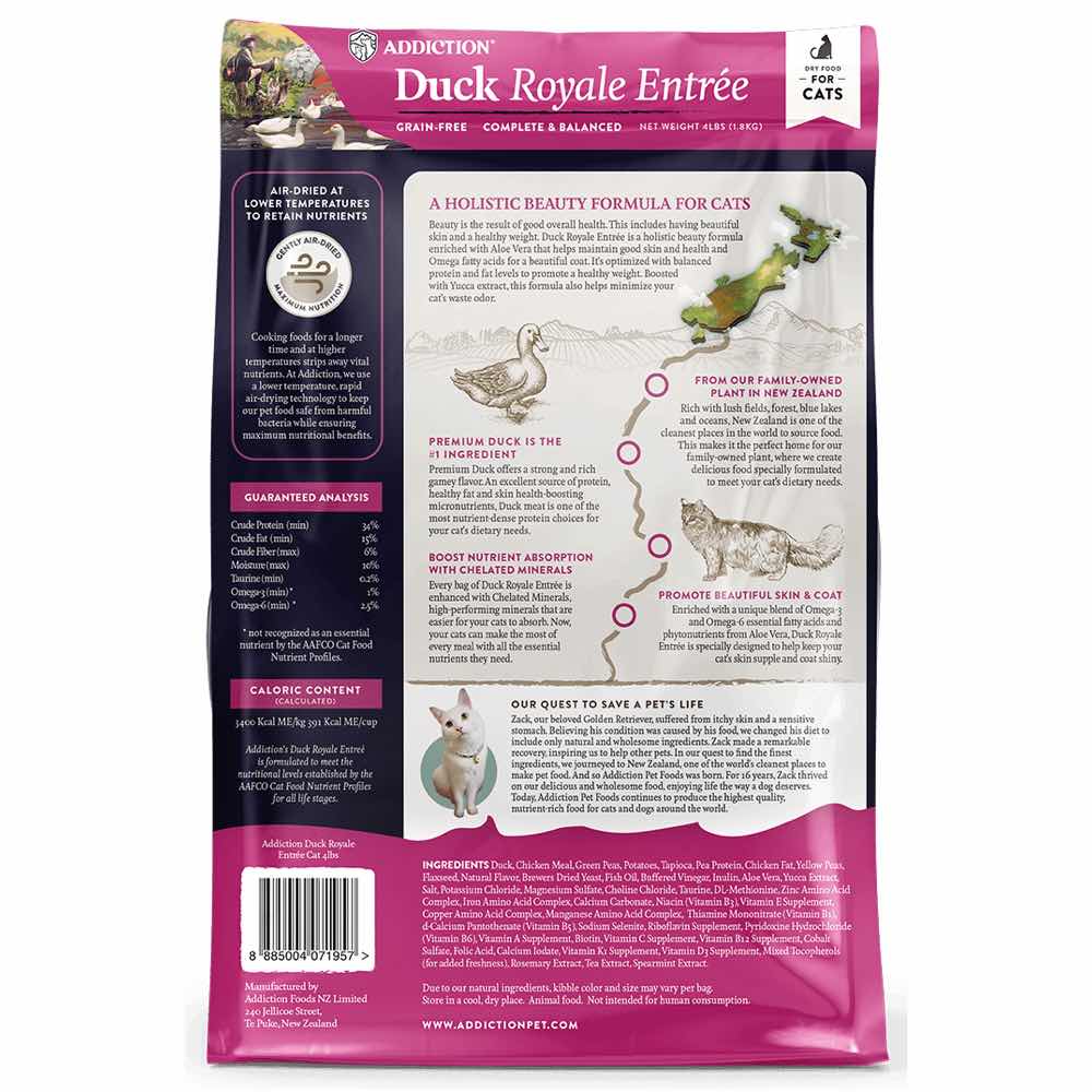 Addiction Duck Royale Grain-Free Dry Cat Food 4lb
