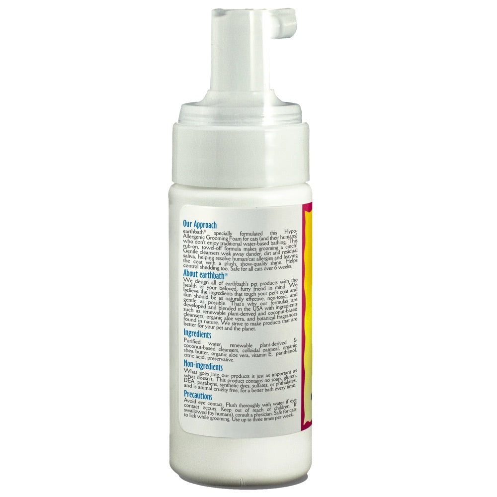20% OFF: EarthBath Hypo-Allergenic Grooming Foam for Cats 118ml
