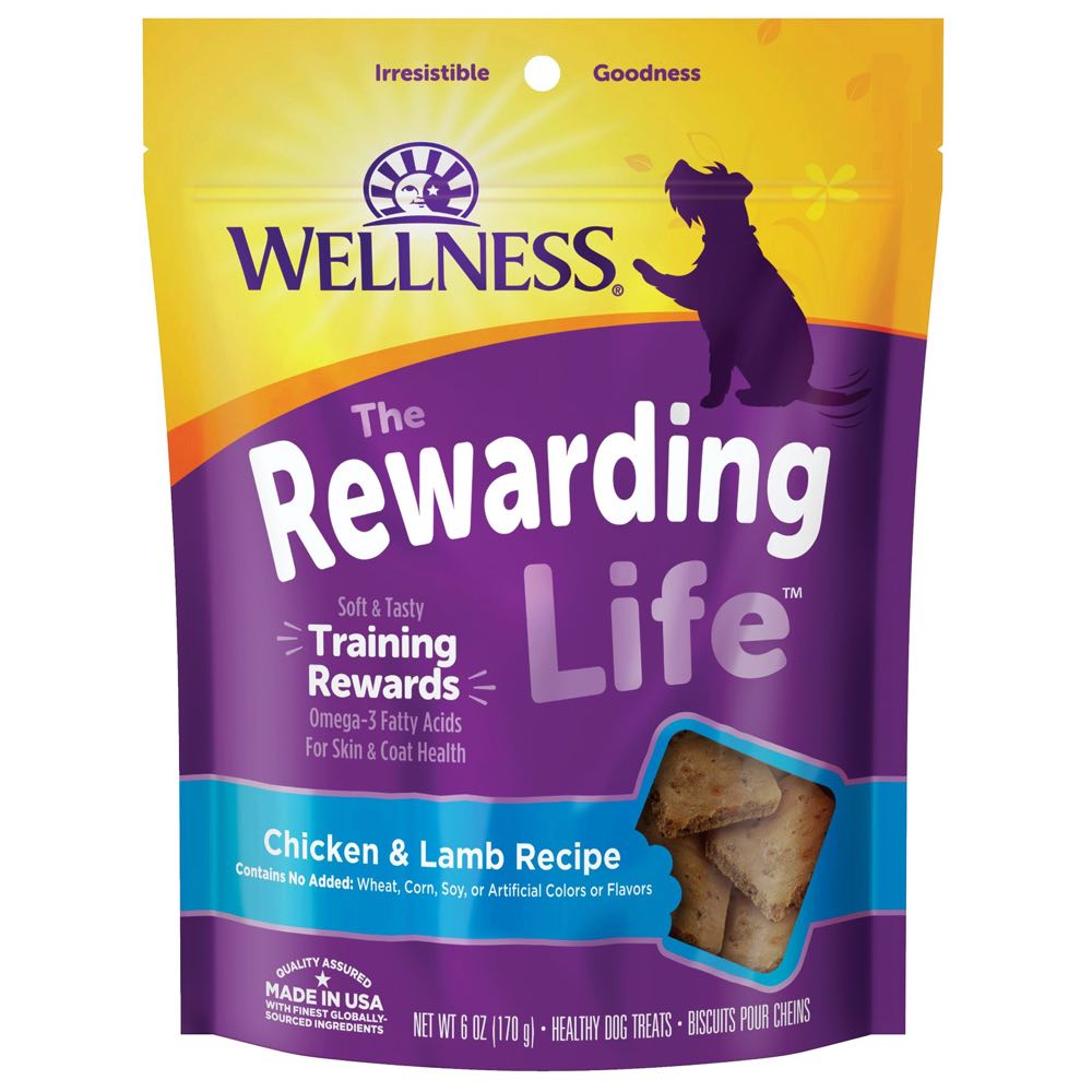 Wellness Rewarding Life (WellBites) Chicken & Lamb Grain Free Dog Treats 6oz