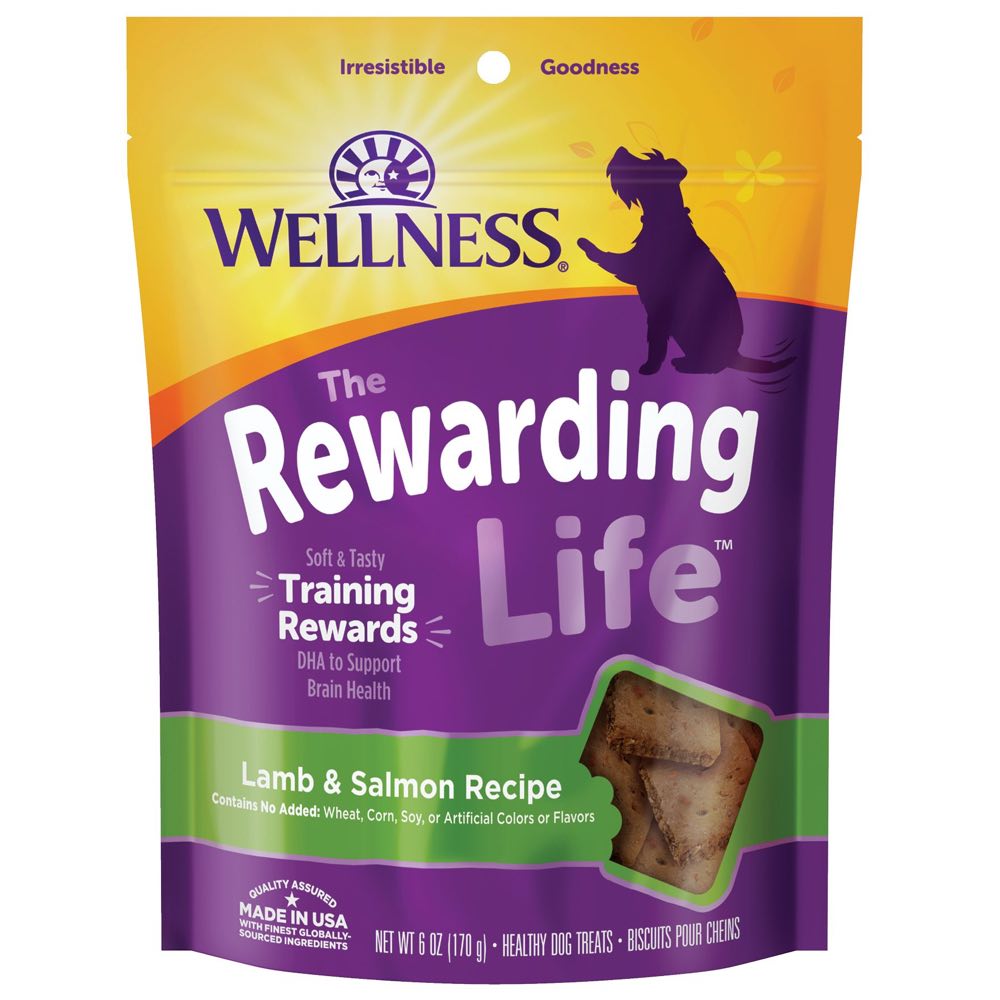 Wellness Rewarding Life (WellBites) Lamb & Salmon Grain Free Dog Treats 6oz