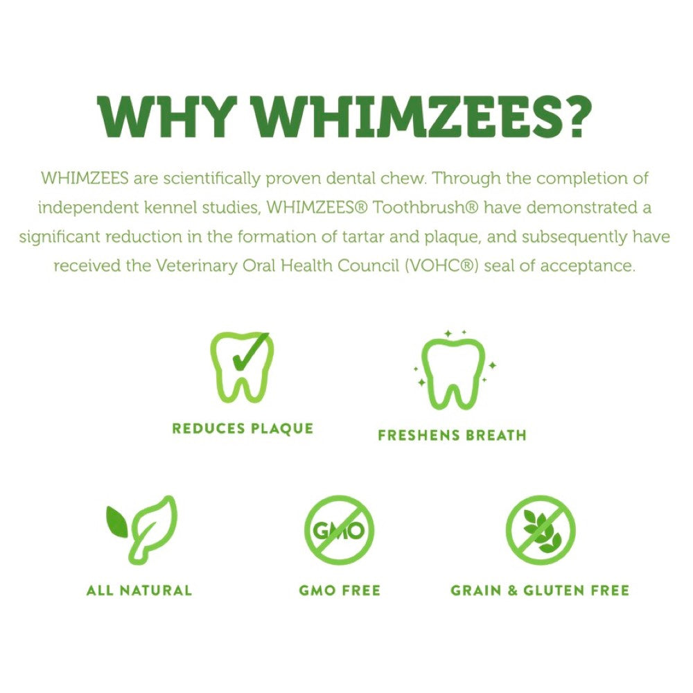 $3 OFF (Exp Dec 25): Whimzees Hedgehog Large Grain-Free Dental Dog Treats 6pc