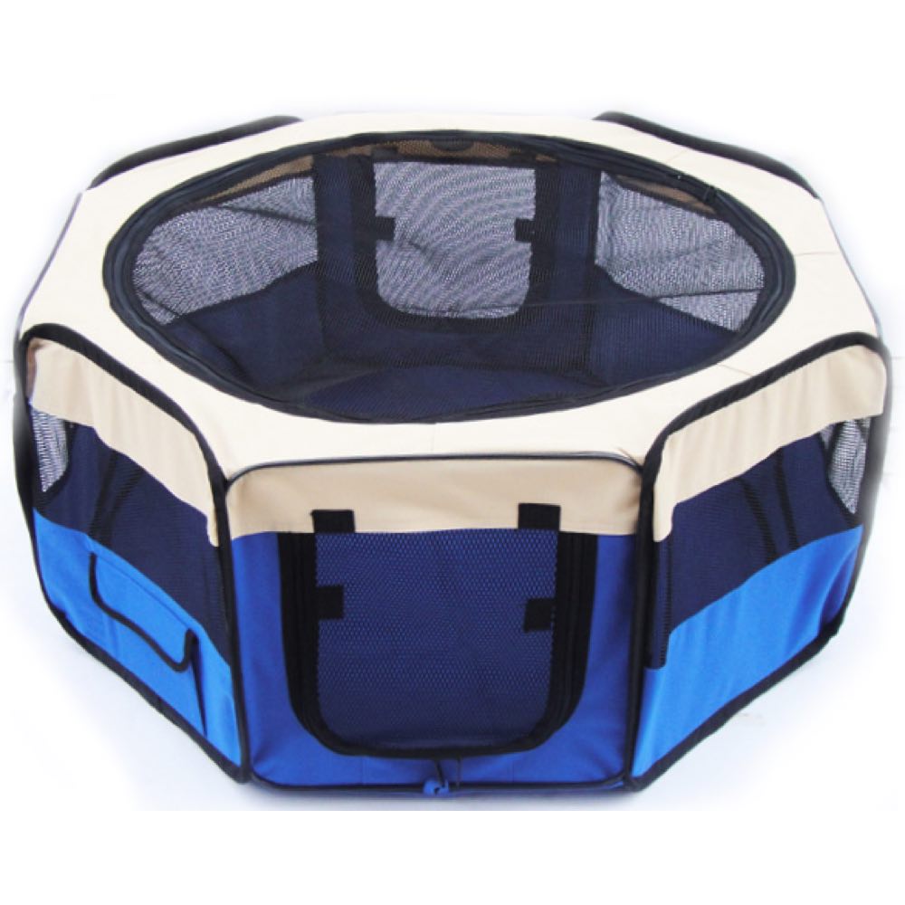 Petcomer Dog Playpen - Extra Large Blue