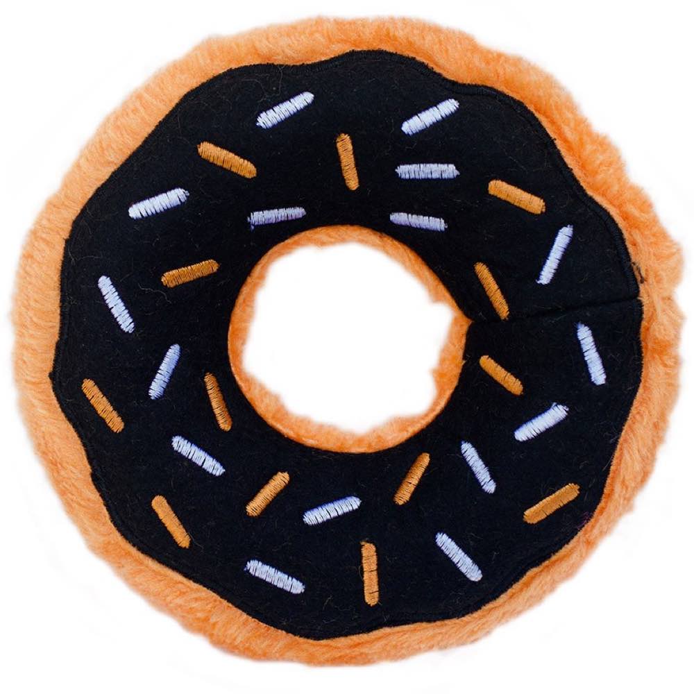ZippyPaws Halloween Pumpkin Spice Donutz Dog Toy