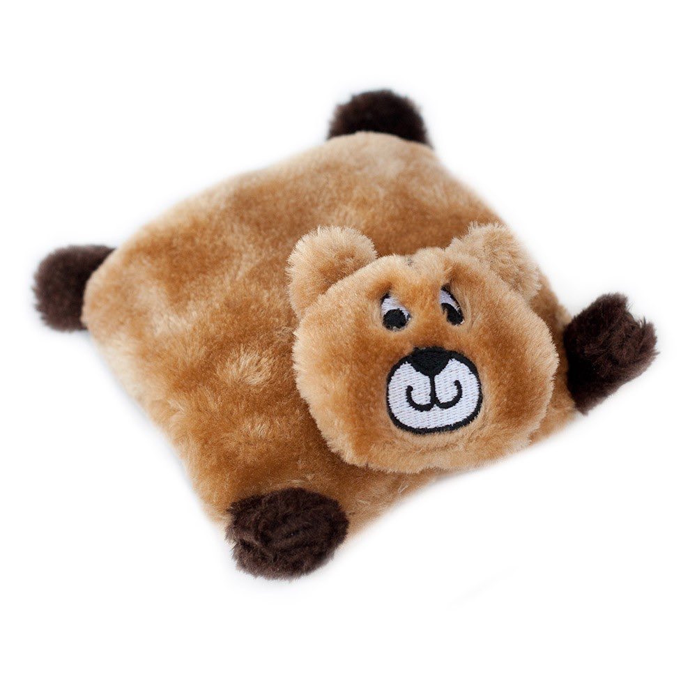 ZippyPaws Squeakie Pad Bear Dog Toy