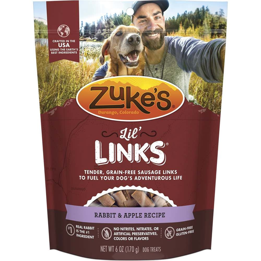 Zuke's Lil?? Links Rabbit & Apple Grain Free Dog Treats 6oz